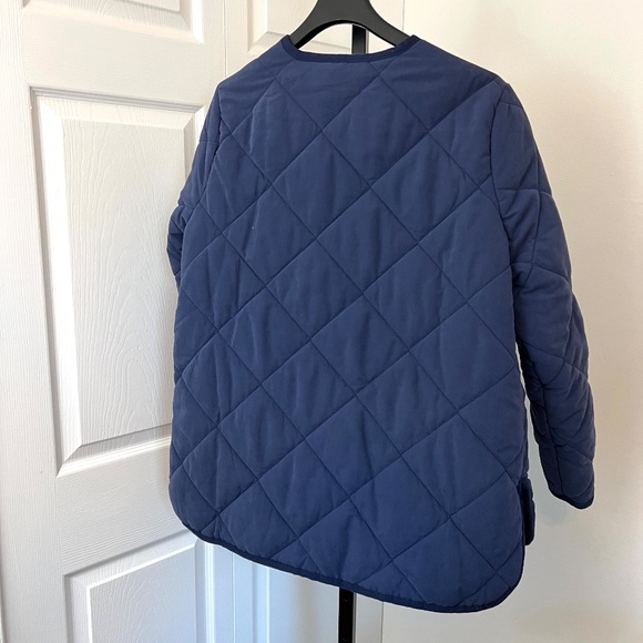 Old Navy Collarless Quilted Jacket Size Large - Picture 4 of 10